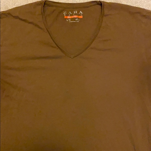 Zara Women’s Brown T-shirt Size L - Picture 1 of 8